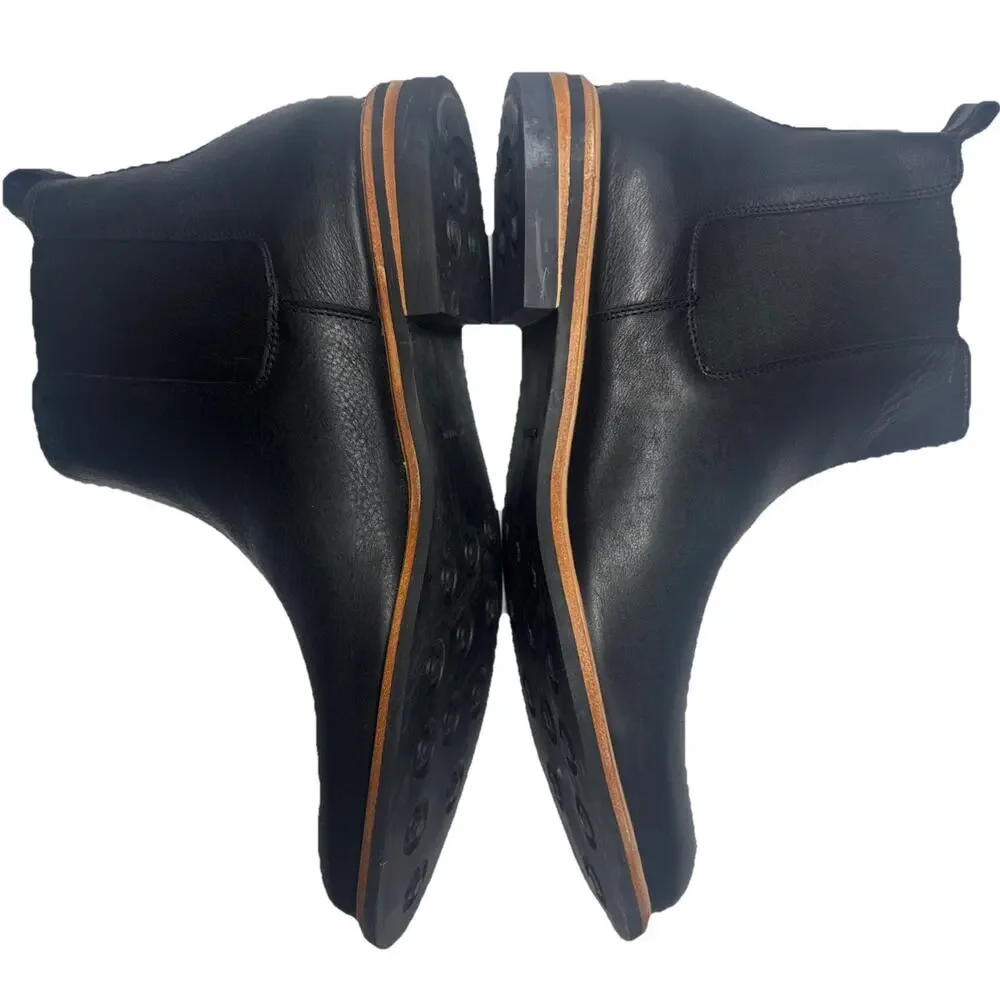 Nisolo All-Weather Chelsea Boots Men’s Size 13 Black Leather Slip-On